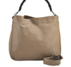 Authentic GUCCI Bamboo 2Way Shoulder Hand Bag Leather 0011577 Beige 1280G