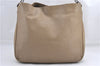 Authentic GUCCI Bamboo 2Way Shoulder Hand Bag Leather 0011577 Beige 1280G