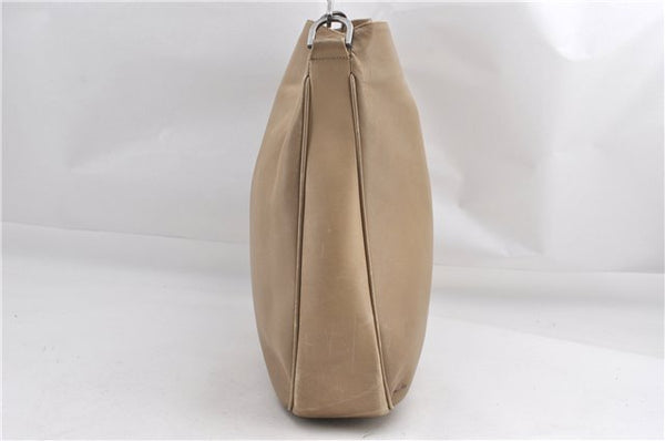 Authentic GUCCI Bamboo 2Way Shoulder Hand Bag Leather 0011577 Beige 1280G