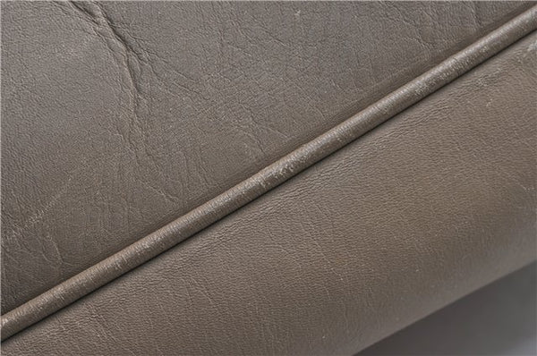 Authentic GUCCI Bamboo 2Way Shoulder Hand Bag Leather 0011577 Beige 1280G