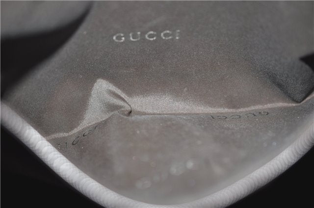 Authentic GUCCI Bamboo 2Way Shoulder Hand Bag Leather 0011577 Beige 1280G