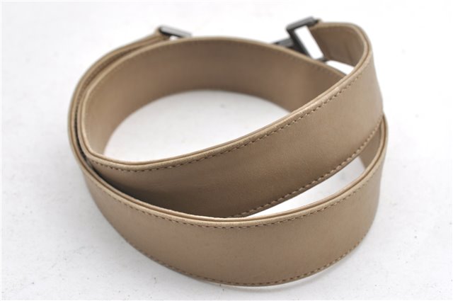 Authentic GUCCI Bamboo 2Way Shoulder Hand Bag Leather 0011577 Beige 1280G