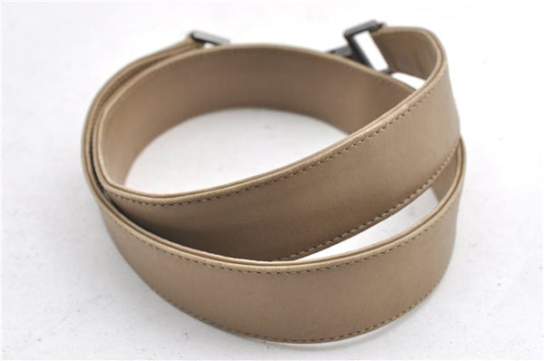 Authentic GUCCI Bamboo 2Way Shoulder Hand Bag Leather 0011577 Beige 1280G