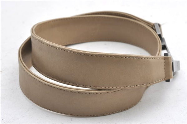 Authentic GUCCI Bamboo 2Way Shoulder Hand Bag Leather 0011577 Beige 1280G