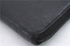 Authentic CHANEL Camellia Calf Skin Round Zip Long Wallet Purse Black 1281D