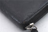 Authentic CHANEL Camellia Calf Skin Round Zip Long Wallet Purse Black 1281D