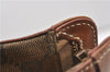 Authentic GUCCI Vintage Clutch Hand Bag Purse GG Canvas Leather Brown 1281G