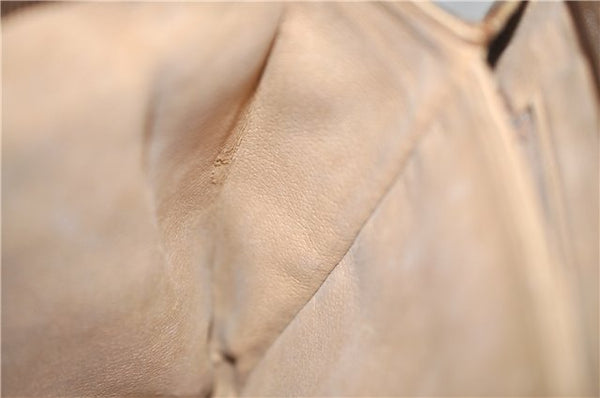 Authentic GUCCI Vintage Clutch Hand Bag Purse GG Canvas Leather Brown 1281G