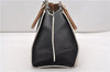Authentic FENDI 3JOURS Leather 2Way Shoulder Hand Bag Beige Black 1282G