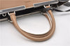 Authentic FENDI 3JOURS Leather 2Way Shoulder Hand Bag Beige Black 1282G