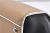 Authentic FENDI 3JOURS Leather 2Way Shoulder Hand Bag Beige Black 1282G
