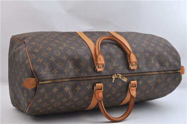 Authentic Louis Vuitton Monogram Keepall 55 Travel Boston Bag M41424 LV 1283F