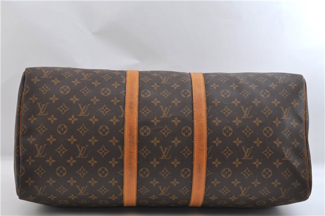 Authentic Louis Vuitton Monogram Keepall 55 Travel Boston Bag M41424 LV 1283F