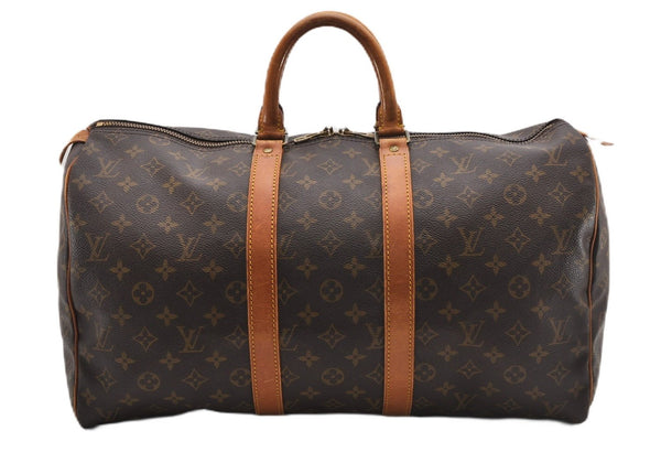 Authentic Louis Vuitton Monogram Keepall 45 Travel Boston Bag M41428 LV 1283G