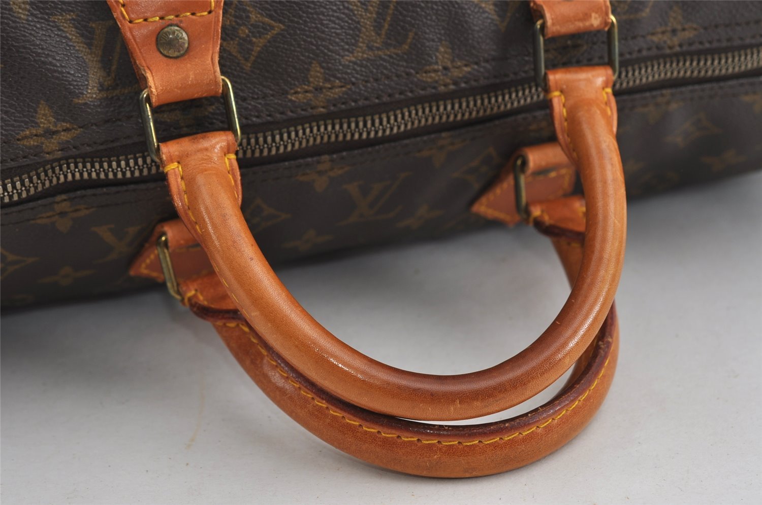 Authentic Louis Vuitton Monogram Speedy 40 Hand Boston Bag M41522 LV 1283I