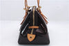 Auth Louis Vuitton Vernis Rose Wood Avenue Shoulder Bag Wine Red M93510 LV 1284D