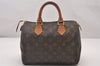 Authentic Louis Vuitton Monogram Speedy 25 Boston Hand Bag M41528 LV 1284I