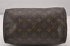 Authentic Louis Vuitton Monogram Speedy 25 Boston Hand Bag M41528 LV 1284I