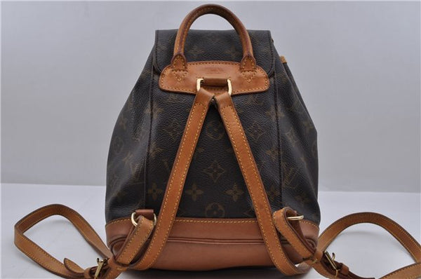 Authentic Louis Vuitton Monogram Montsouris PM Backpack M51137 LV 1285D