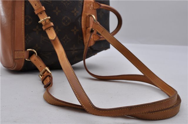 Authentic Louis Vuitton Monogram Montsouris PM Backpack M51137 LV 1285D