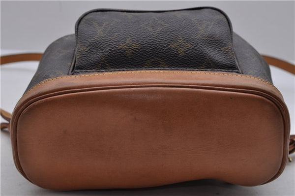 Authentic Louis Vuitton Monogram Montsouris PM Backpack M51137 LV 1285D