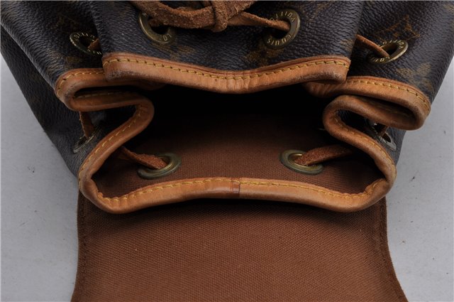 Authentic Louis Vuitton Monogram Montsouris PM Backpack M51137 LV 1285D
