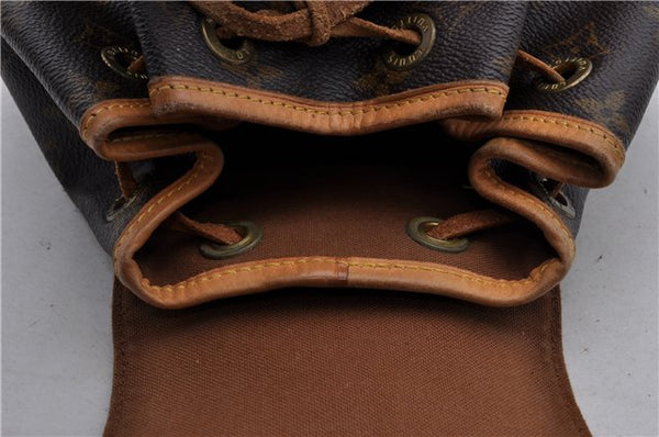 Authentic Louis Vuitton Monogram Montsouris PM Backpack M51137 LV 1285D
