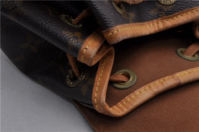 Authentic Louis Vuitton Monogram Montsouris PM Backpack M51137 LV 1285D