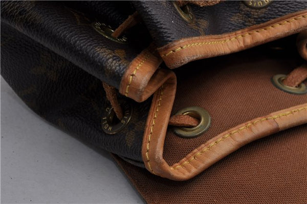 Authentic Louis Vuitton Monogram Montsouris PM Backpack M51137 LV 1285D
