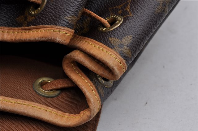 Authentic Louis Vuitton Monogram Montsouris PM Backpack M51137 LV 1285D