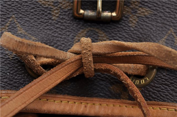 Authentic Louis Vuitton Monogram Montsouris PM Backpack M51137 LV 1285D