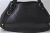 Authentic GUCCI Abbey Shoulder Tote Bag Leather 130736 Black 1286D