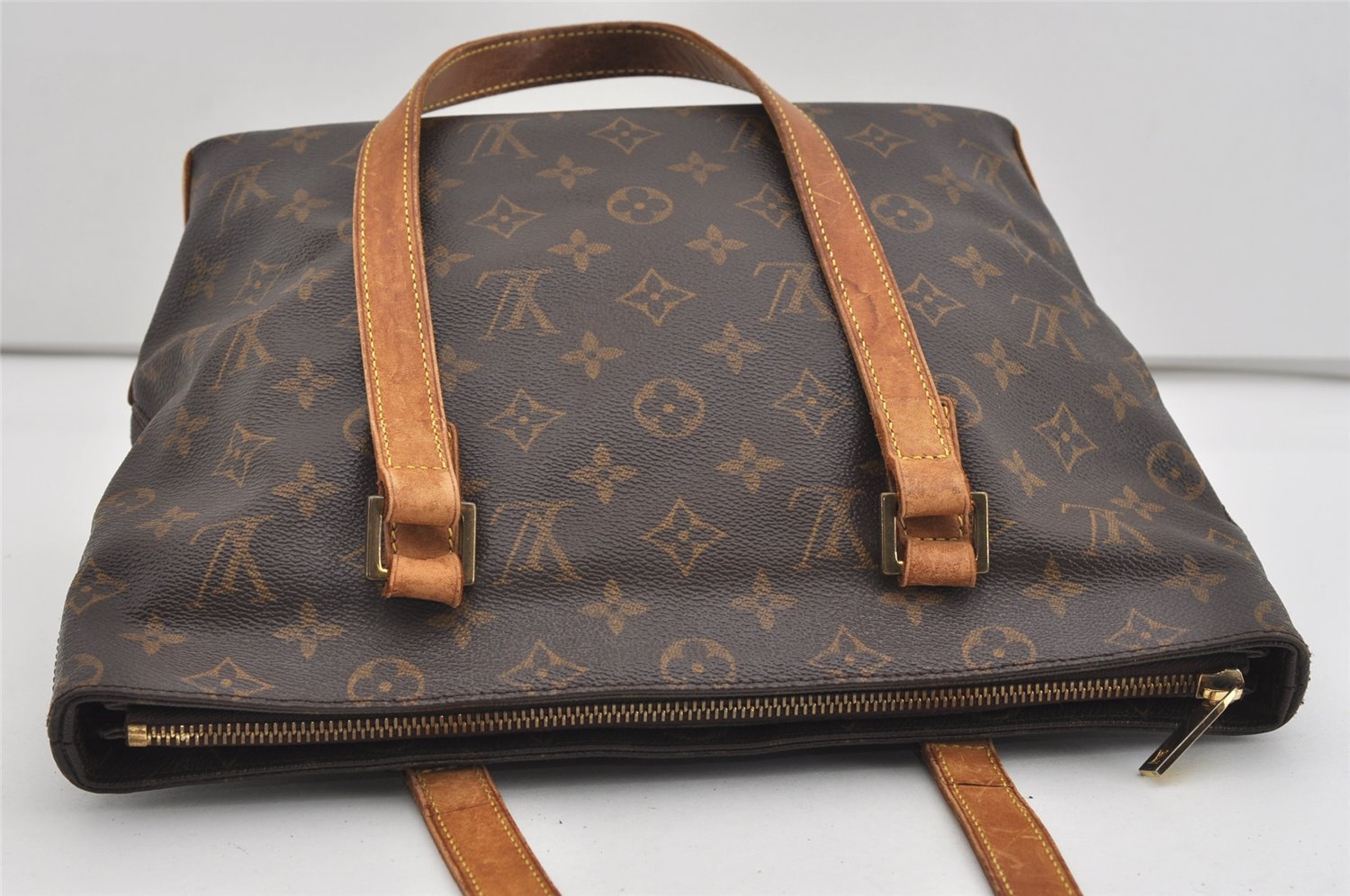 Authentic Louis Vuitton Monogram Cabas Piano Shoulder Tote Bag M51148 LV 1286I