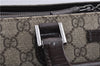 Authentic GUCCI Briefcase Business Bag GG PVC Leather 181087 Brown 1287D