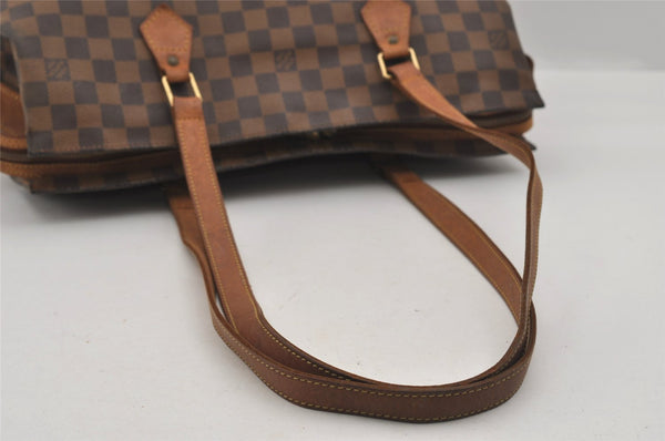 Authentic Louis Vuitton Damier Columbine 100 ANS Shoulder Bag N99037 LV 1288I
