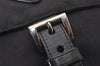 Authentic PRADA Nylon Tessuto Leather Shoulder Cross Body Bag Purse Black 1289I