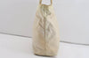 Authentic PRADA Vintage Nylon Tessuto Shoulder Tote Bag White 1290I