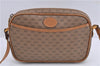 Authentic GUCCI Micro GG PVC Leather Shoulder Cross Body Bag Brown 1291D