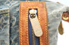 Auth Louis Vuitton Monogram Denim Baggy PM 2Way Shoulder Bag M95049 Blue 1291H