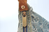 Auth Louis Vuitton Monogram Denim Baggy PM 2Way Shoulder Bag M95049 Blue 1291H