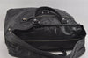 Authentic BALENCIAGA Classic Bridge 2Way Boston Bag Leather 272408 Black 1292I