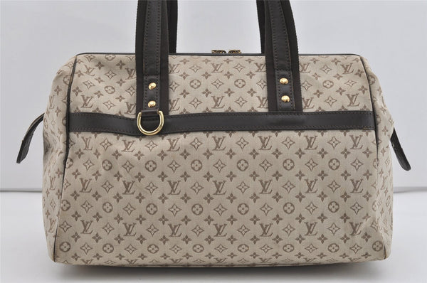 Auth Louis Vuitton Monogram Mini Josephine GM Hand Bag M92310 Khaki Beige 1294I
