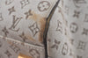 Auth Louis Vuitton Monogram Mini Josephine GM Hand Bag M92310 Khaki Beige 1294I