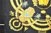 Authentic HERMES Carre 90 Scarf "KOSMIMA" Silk Black 1295D