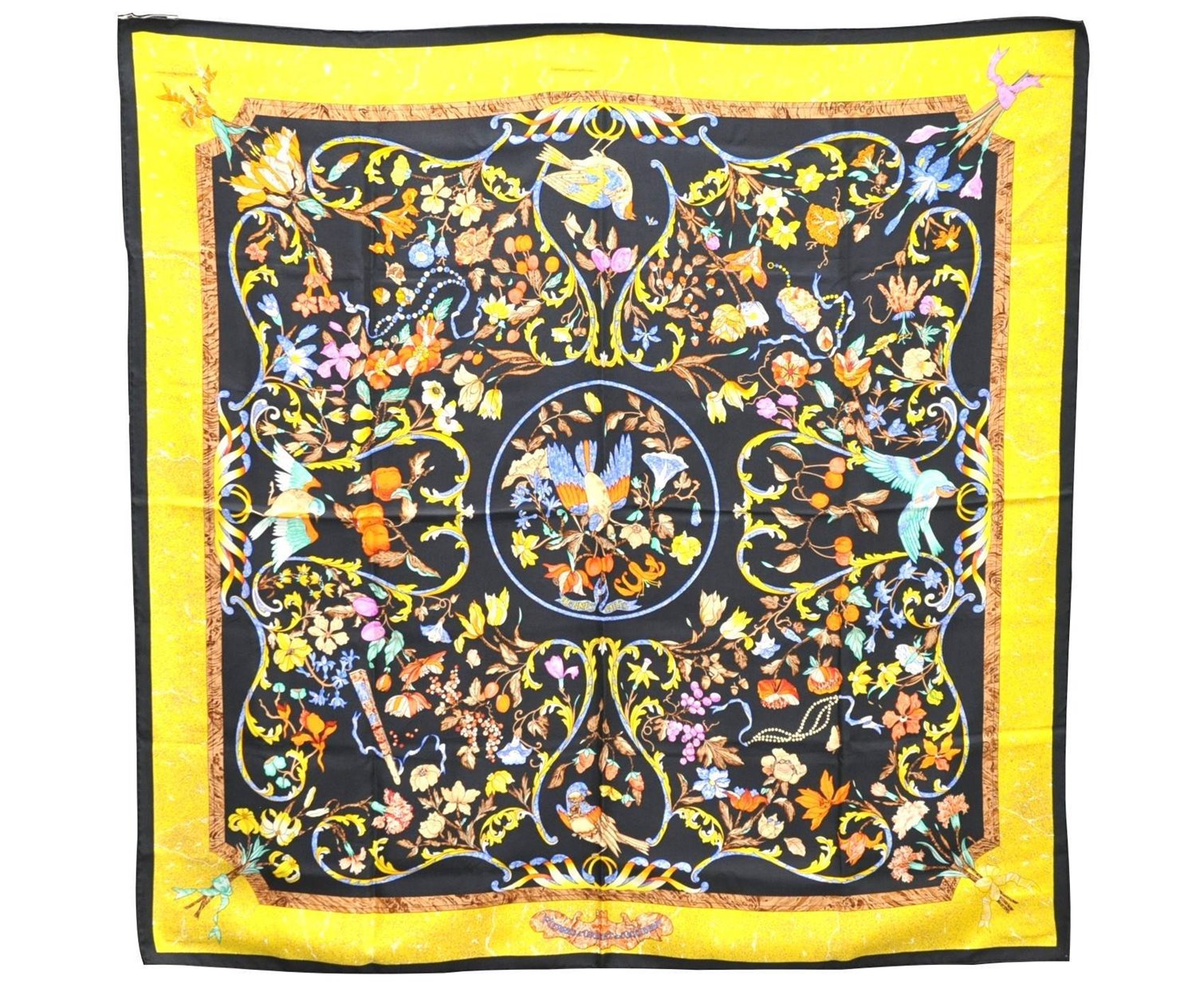 Auth HERMES Carre 90 Scarf 