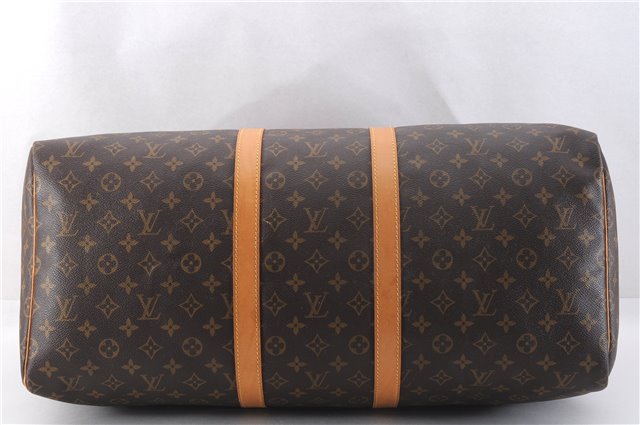 Authentic Louis Vuitton Monogram Keepall 55 Travel Boston Bag M41424 LV 1296F