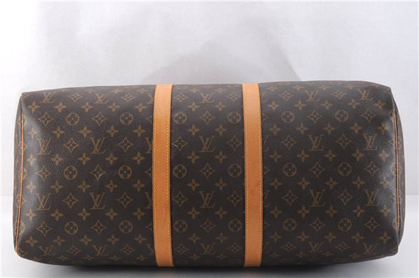 Authentic Louis Vuitton Monogram Keepall 55 Travel Boston Bag M41424 LV 1296F