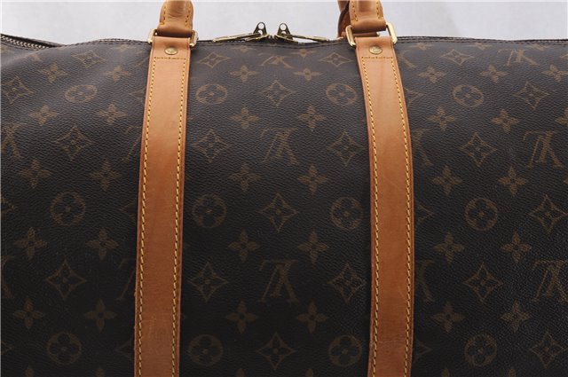 Authentic Louis Vuitton Monogram Keepall 55 Travel Boston Bag M41424 LV 1296F