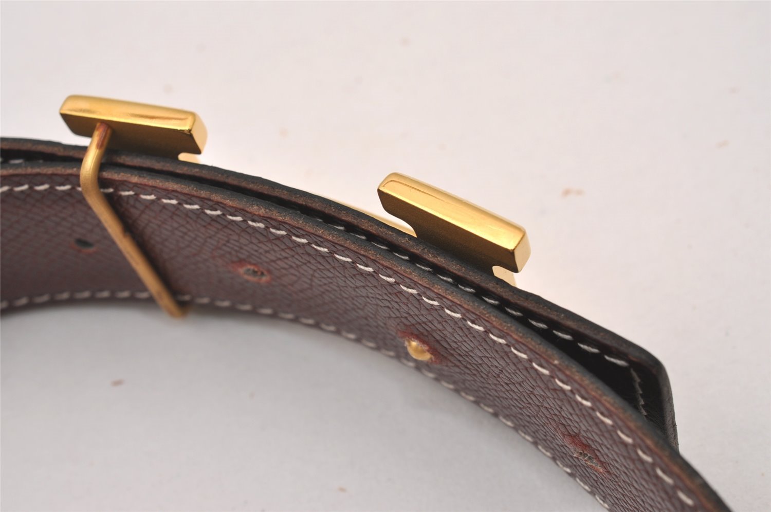 Authentic HERMES Constance Leather Belt Size 65cm 25.6