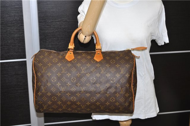 Authentic Louis Vuitton Monogram Speedy 40 Hand Bag M41522 LV 1298D